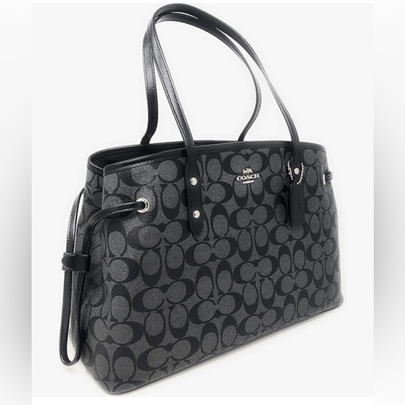 COACH Shoulder Bag,Coach Black Signature Shoulder Bag - Picture 1 of 16